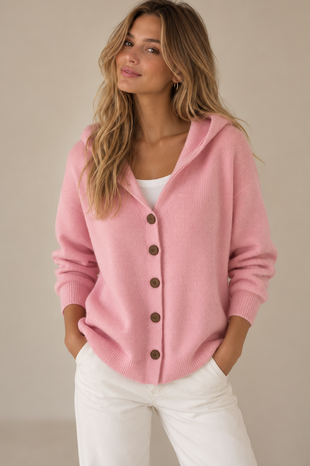 Celine | Chaqueta de Punto con Capucha