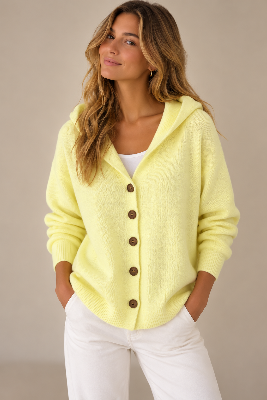 Celine | Chaqueta de Punto con Capucha
