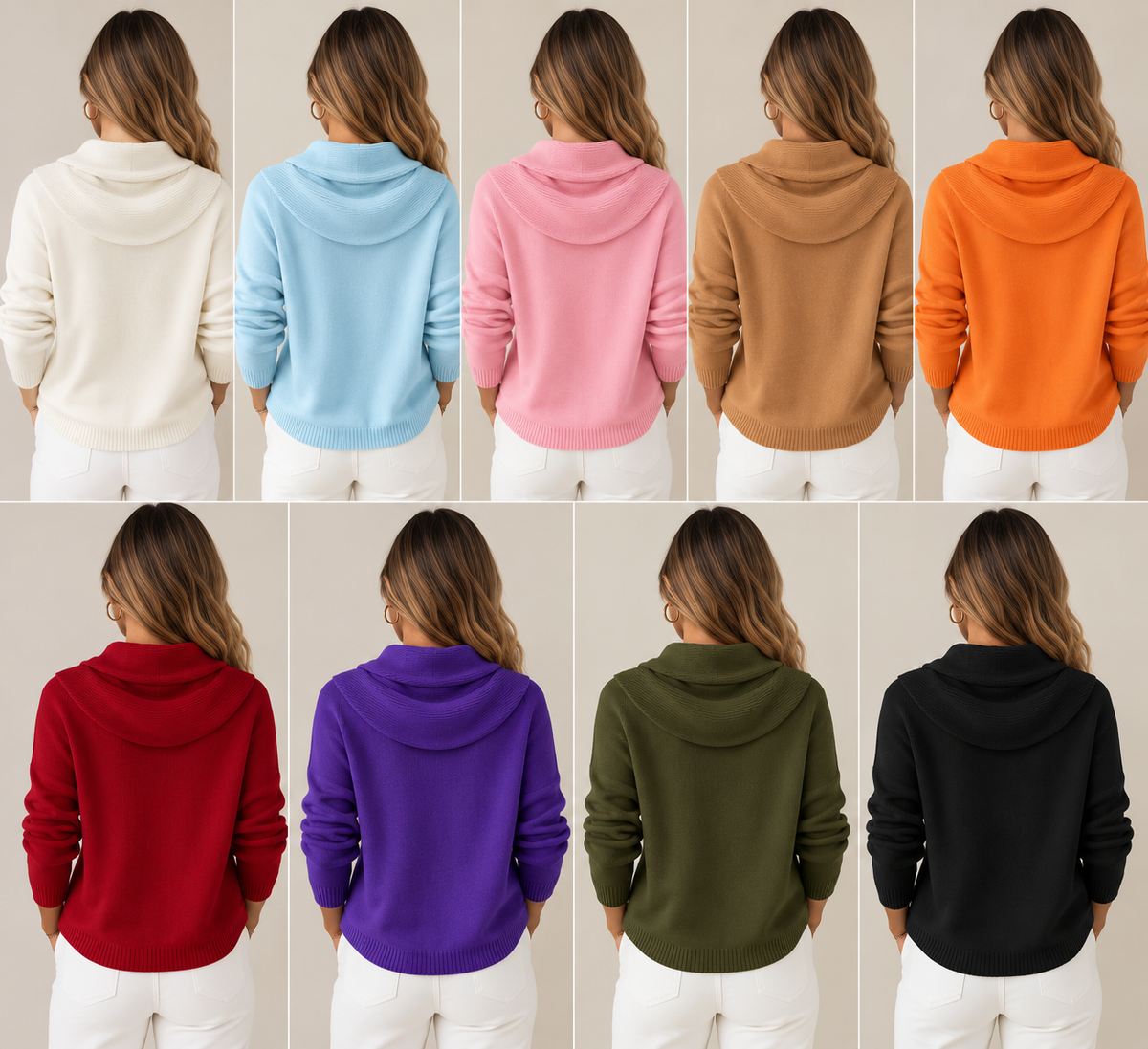 Bianca | Jersey de Punto con Cuello Drapeado